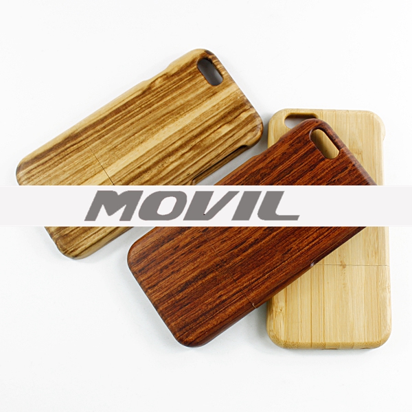 Np-2384 Funda de auténtica madera de bambú para iPhone 6-12